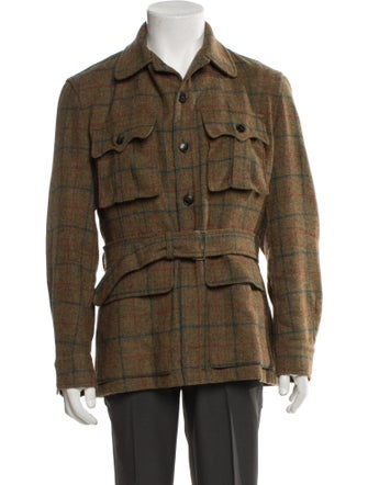 Fortela Plaid Print Utility Jacket