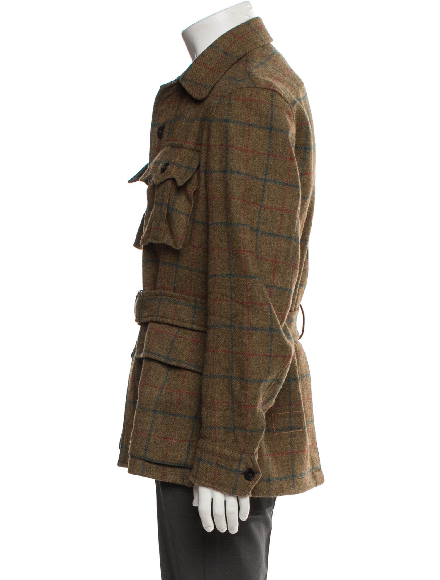 Fortela Plaid Print Utility Jacket