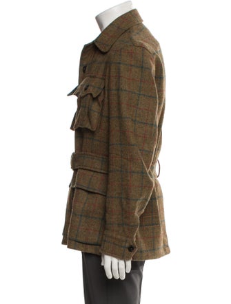 Fortela Plaid Print Utility Jacket