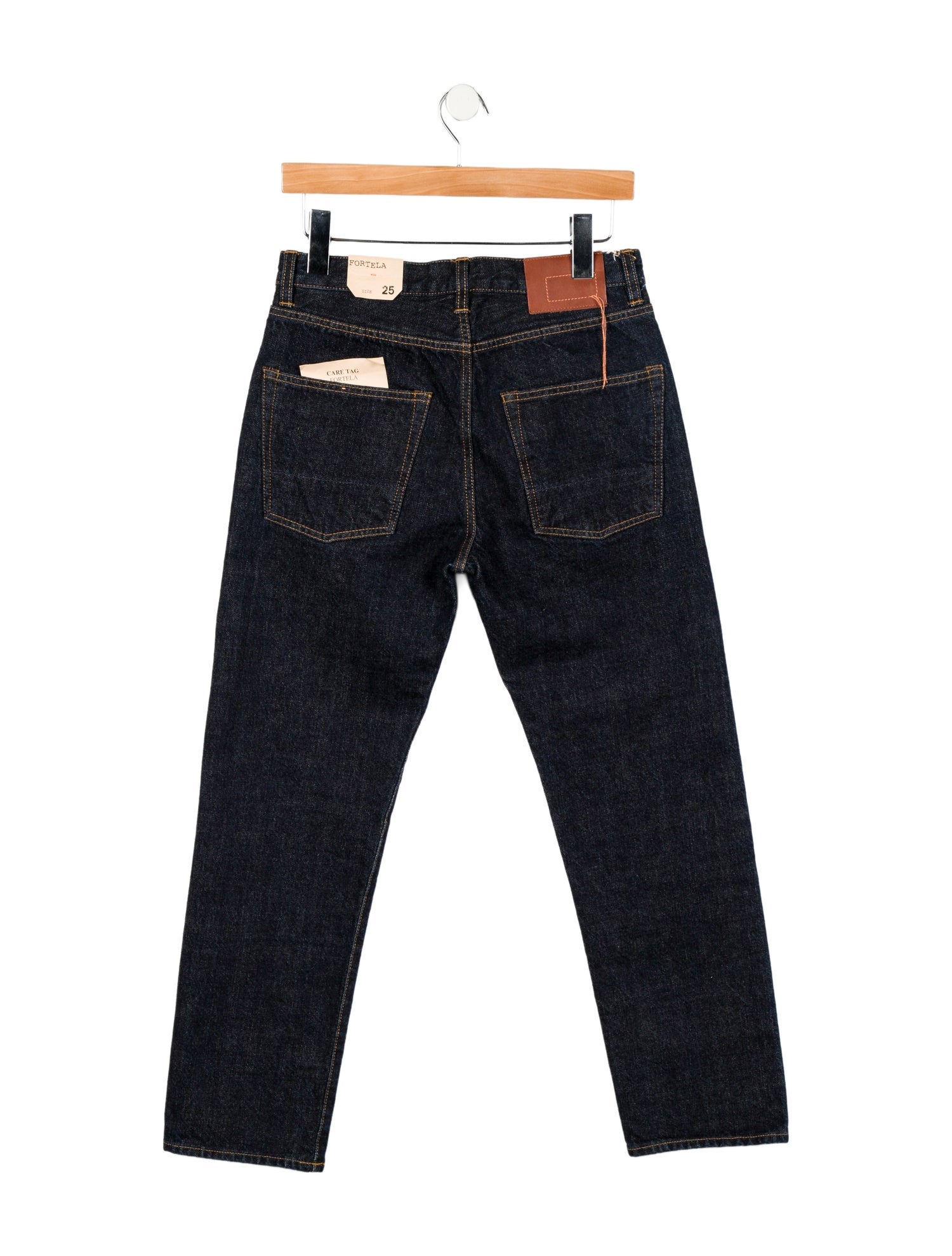 Fortela Mid-Rise Straight Leg Jeans