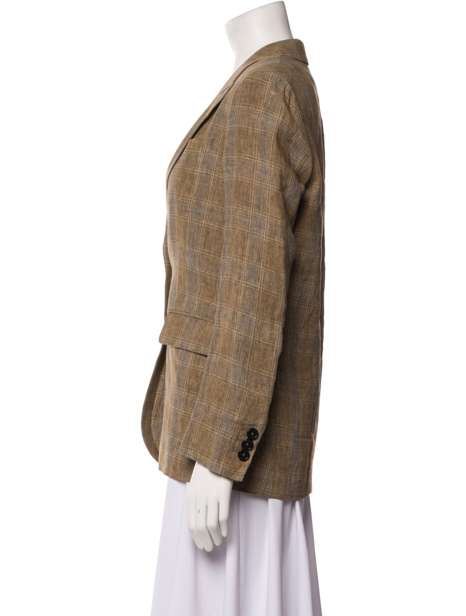 Fortela Linen Printed Blazer