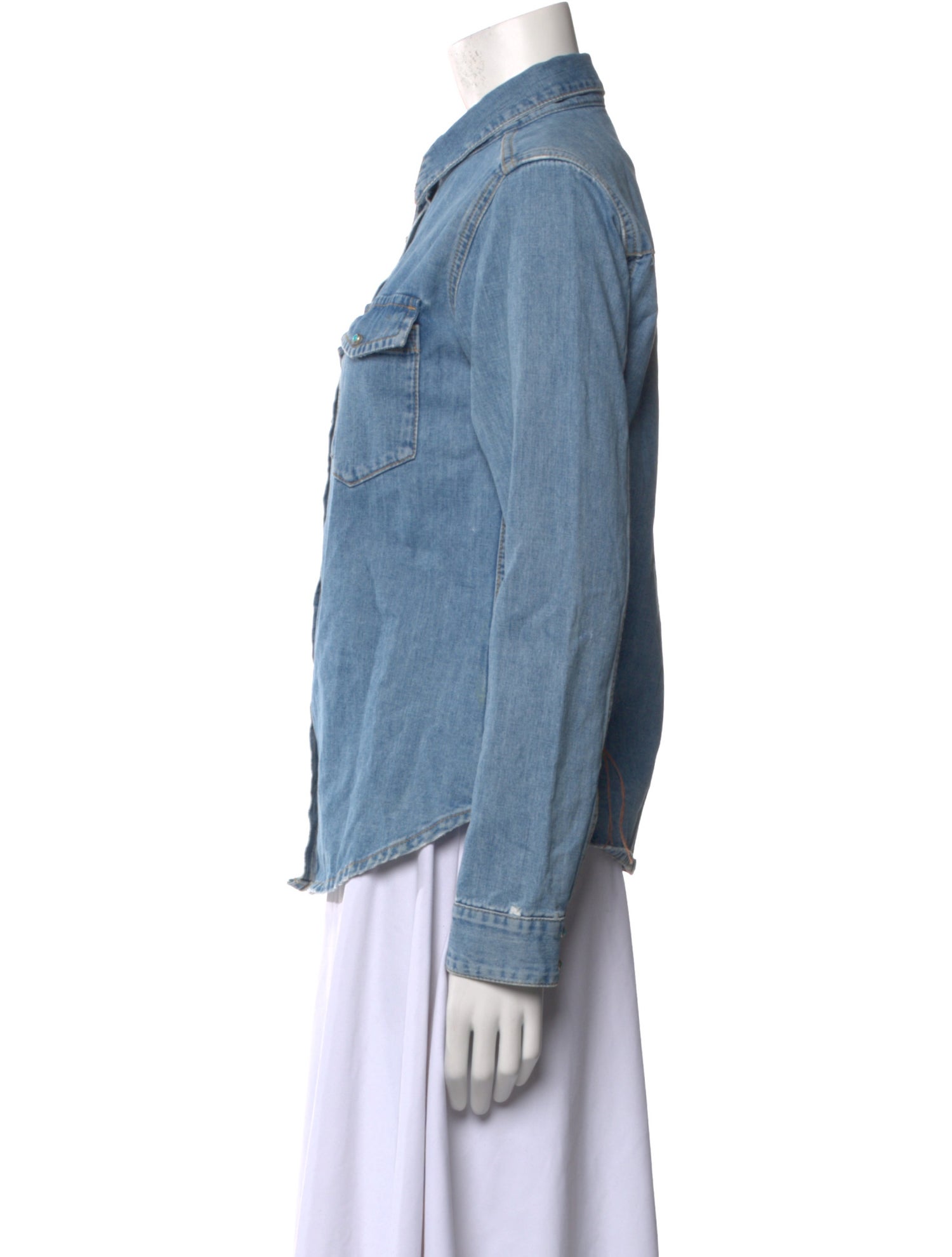 Fortela Long Sleeve Button-Up Top