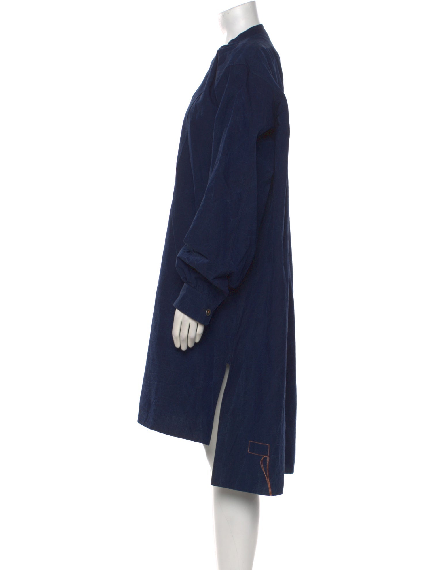 Fortela Mock Neck Midi Length Dress