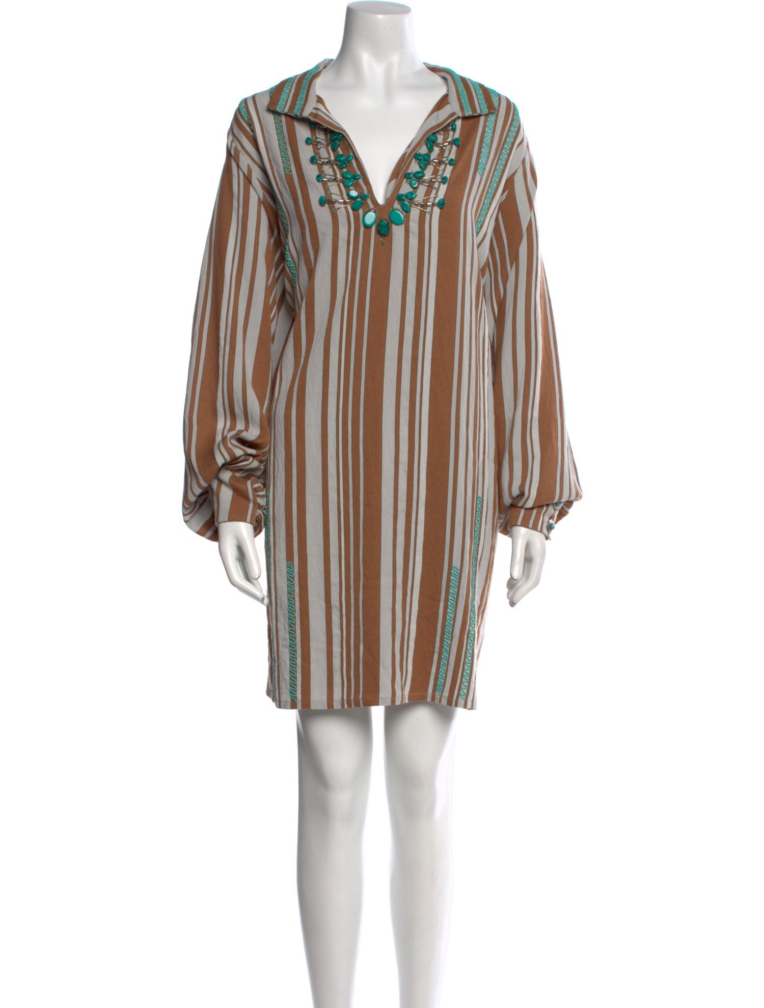 Fortela Striped Mini Dress