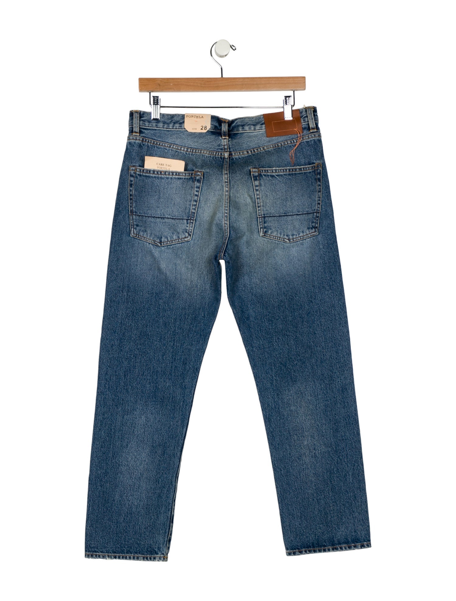 Fortela Mid-Rise Straight Leg Jeans w/ Tags