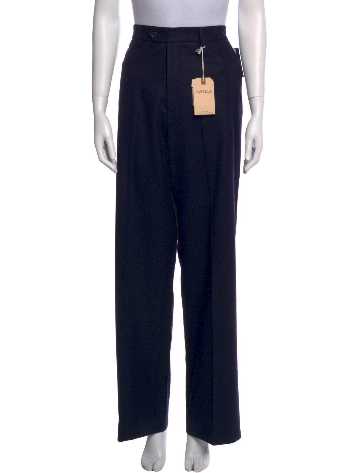Fortela Virgin Wool Wide Leg Pants w/ Tags