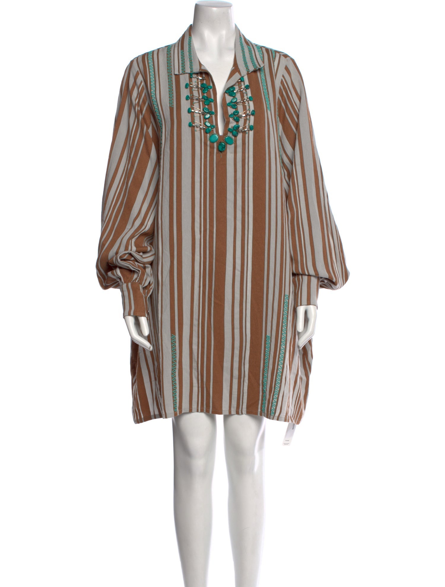 Fortela Striped Mini Dress