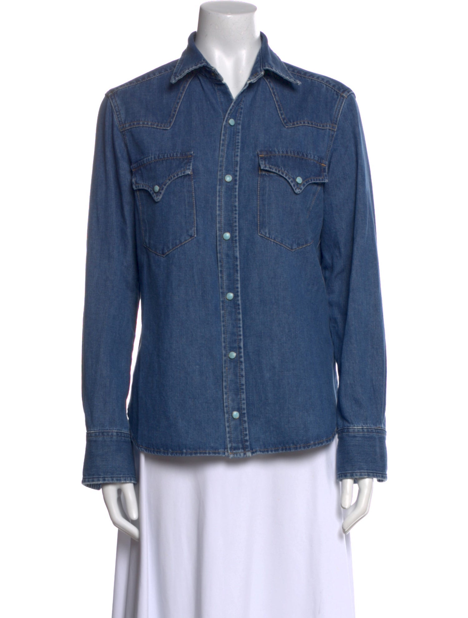 Fortela Long Sleeve Button-Up Top