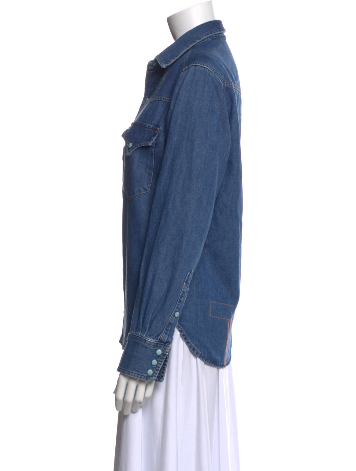 Fortela Long Sleeve Button-Up Top