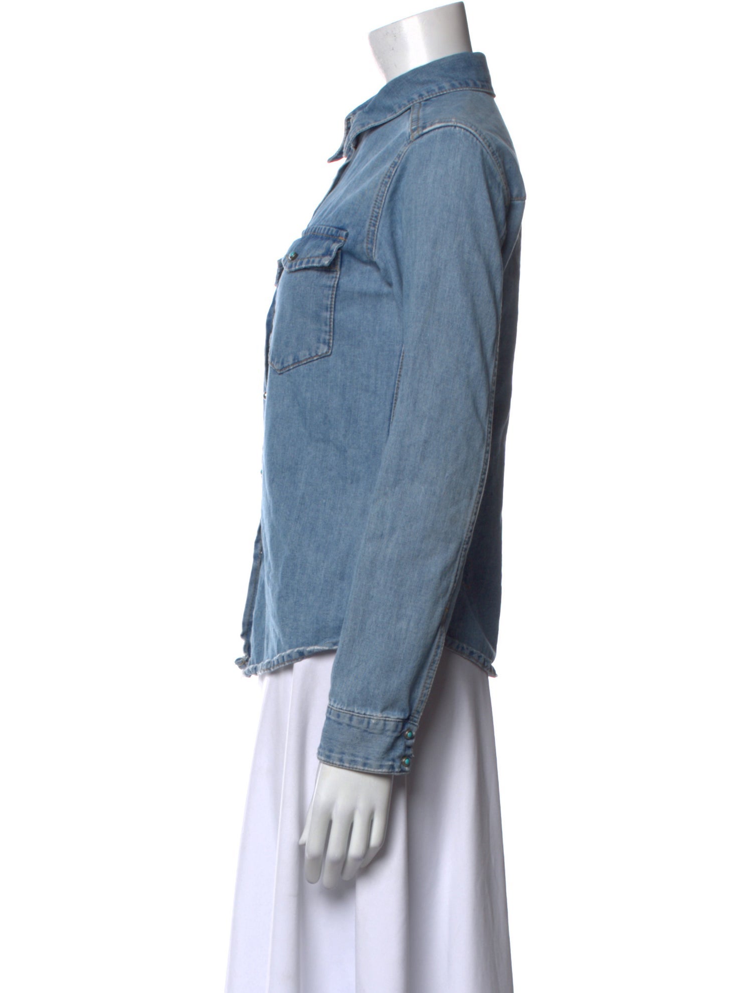 Fortela Long Sleeve Button-Up Top