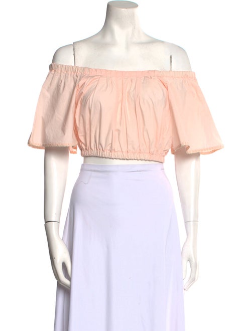 Forte Forte Off-The-Shoulder Short Sleeve Crop Top