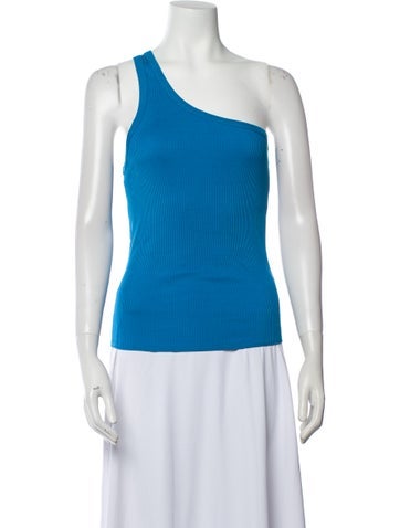 Forte Tops One-Shoulder Sleeveless Top XS