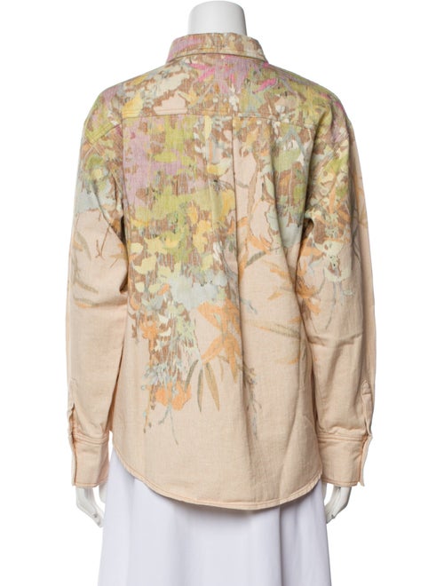 Forte Forte Printed Long Sleeve Button-Up Top