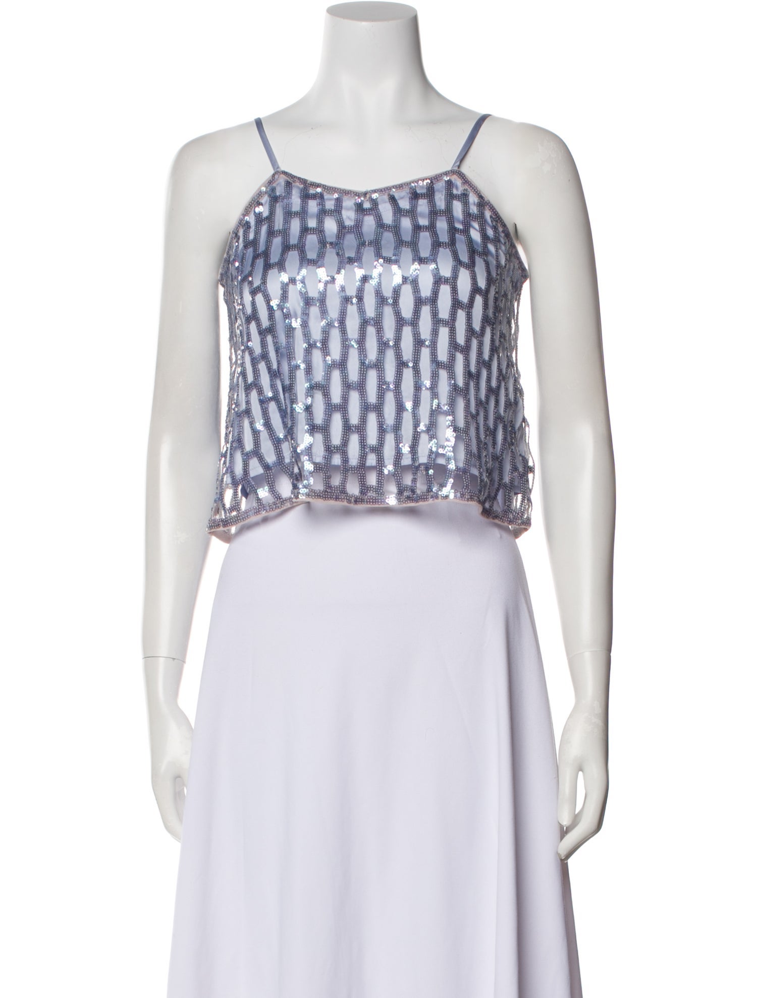 Forte Forte Printed Square Neckline Crop Top w/ Tags