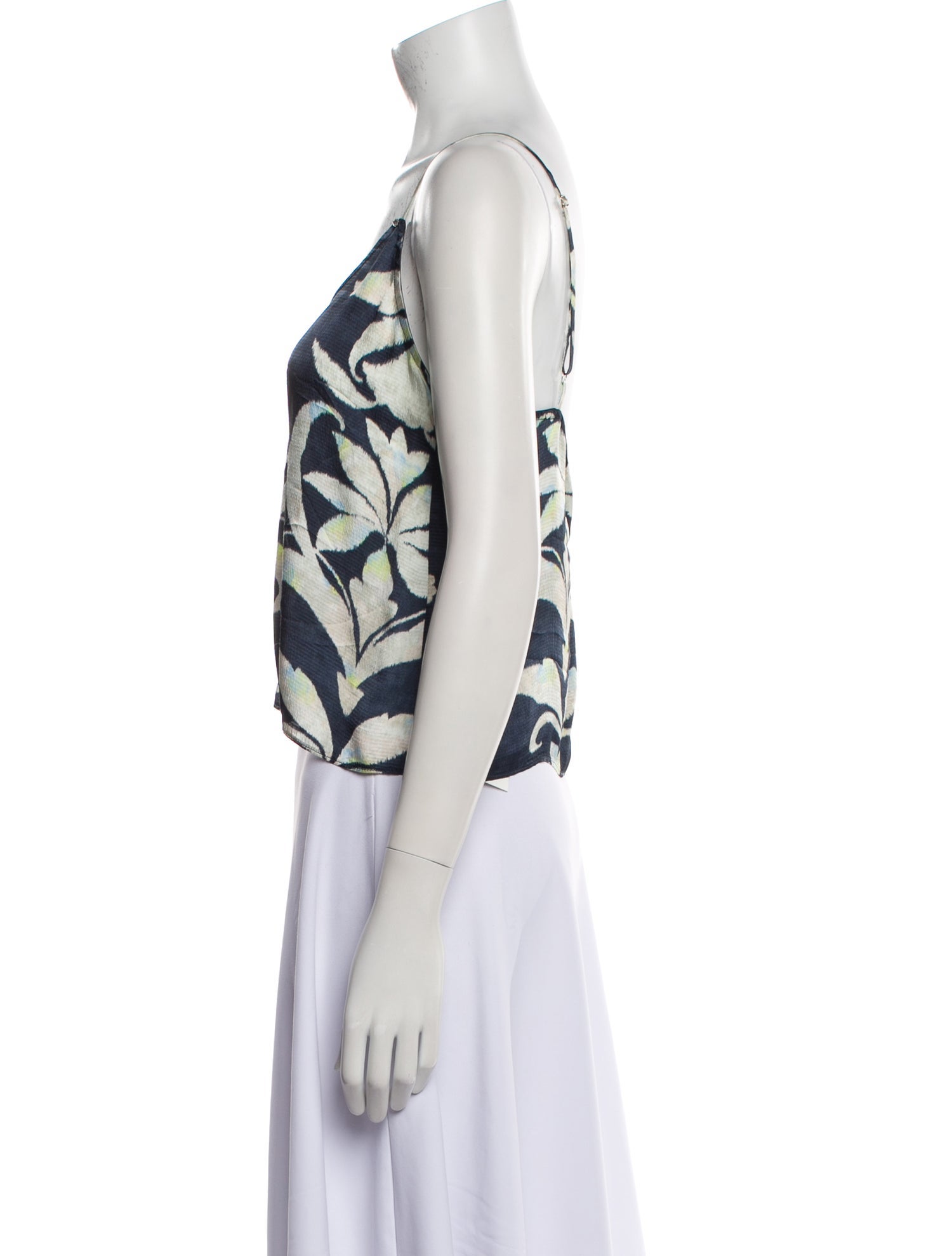 Forte Forte Satin Floral Print Crop Top