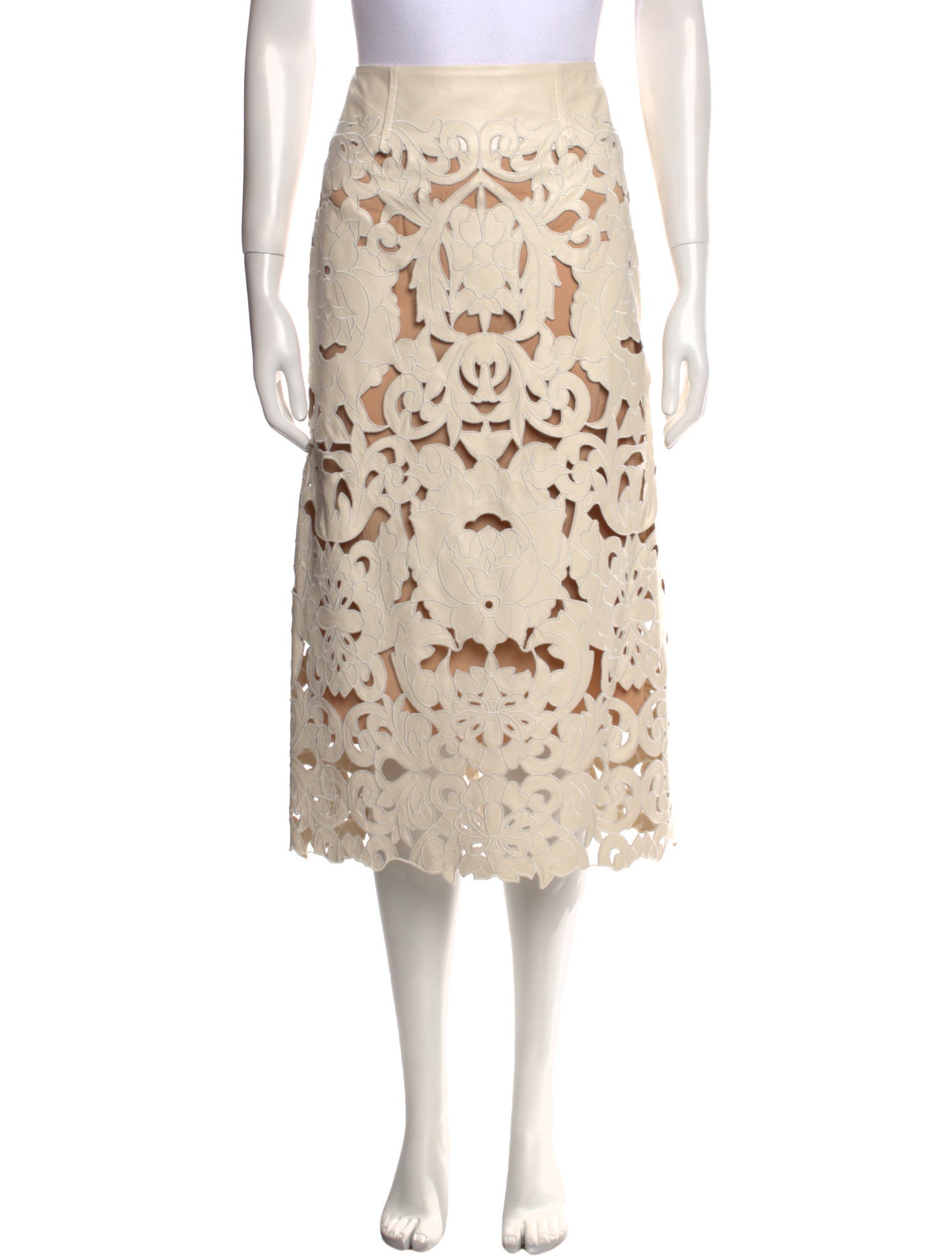 Forte Forte Faux Leather Midi Length Skirt