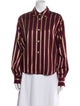 Forte Forte Striped Long Sleeve Button-Up Top