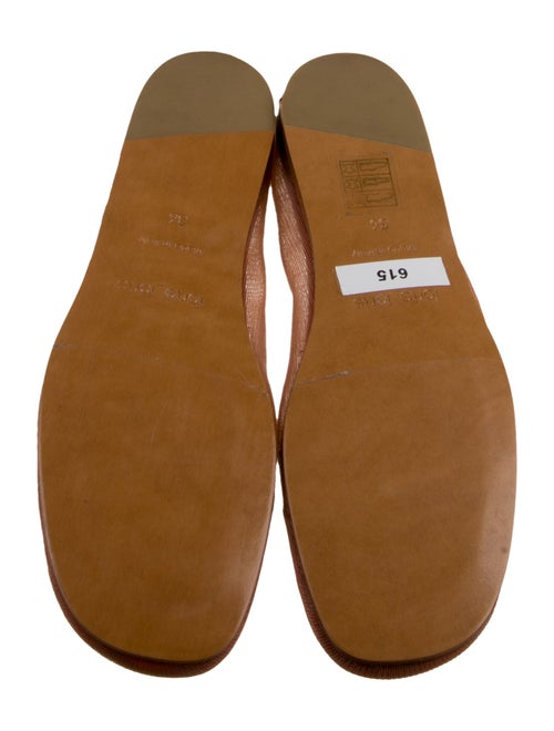 Forte Forte Mesh Leather Trim Embellishment Ballet Flats