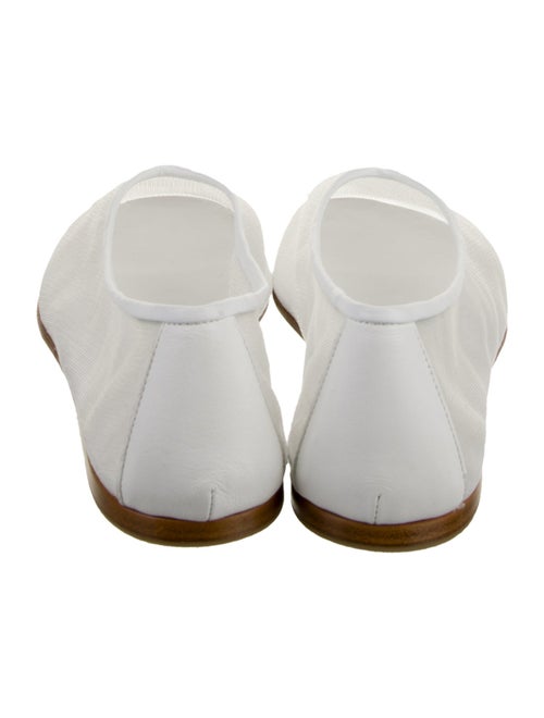 Forte Forte Mesh Leather Trim Embellishment Ballet Flats