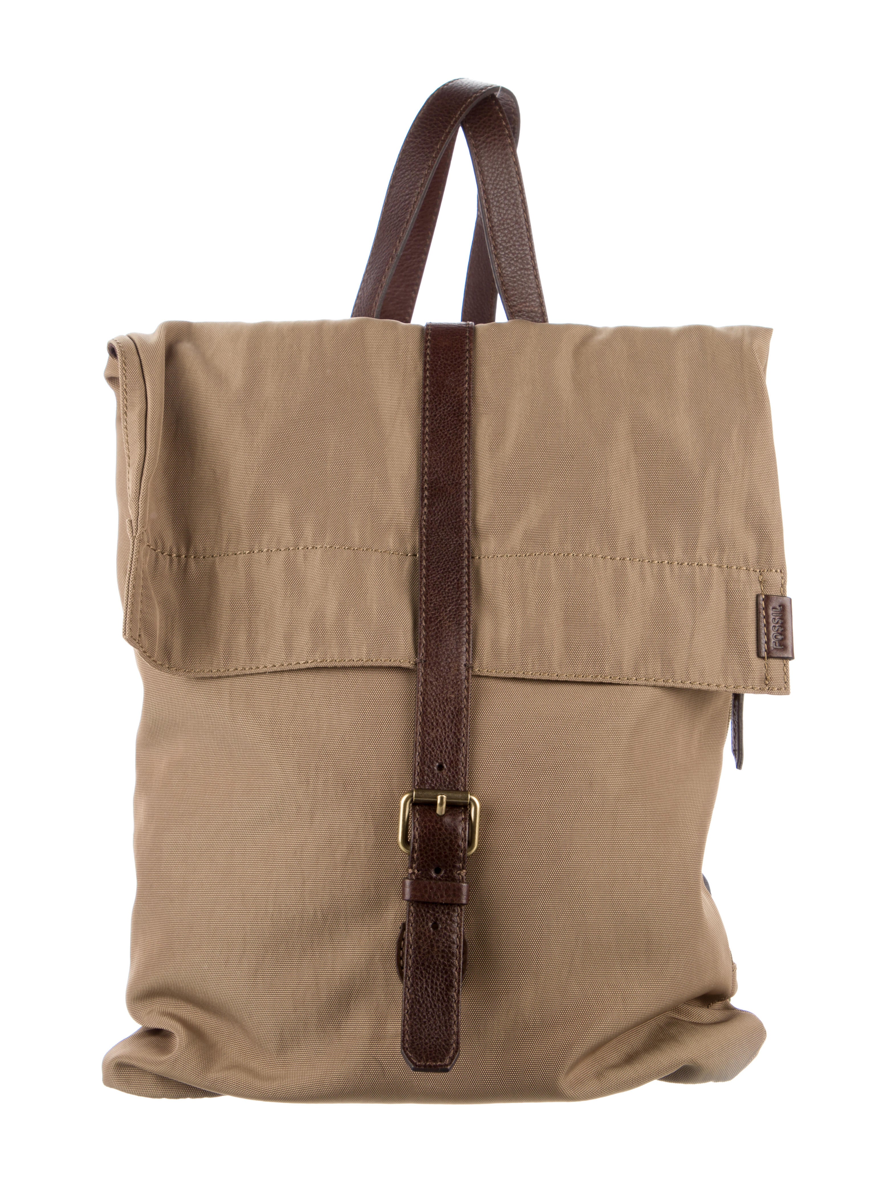 Fossil Leather- Trimmed Backpack
