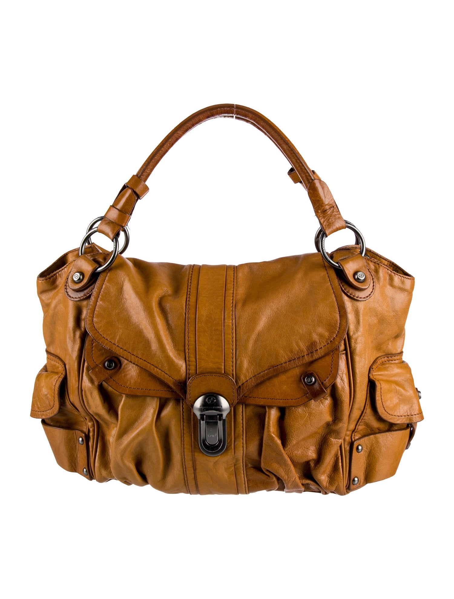 Francesco Biasia Leather Handle Bag - Neutrals Handle Bags