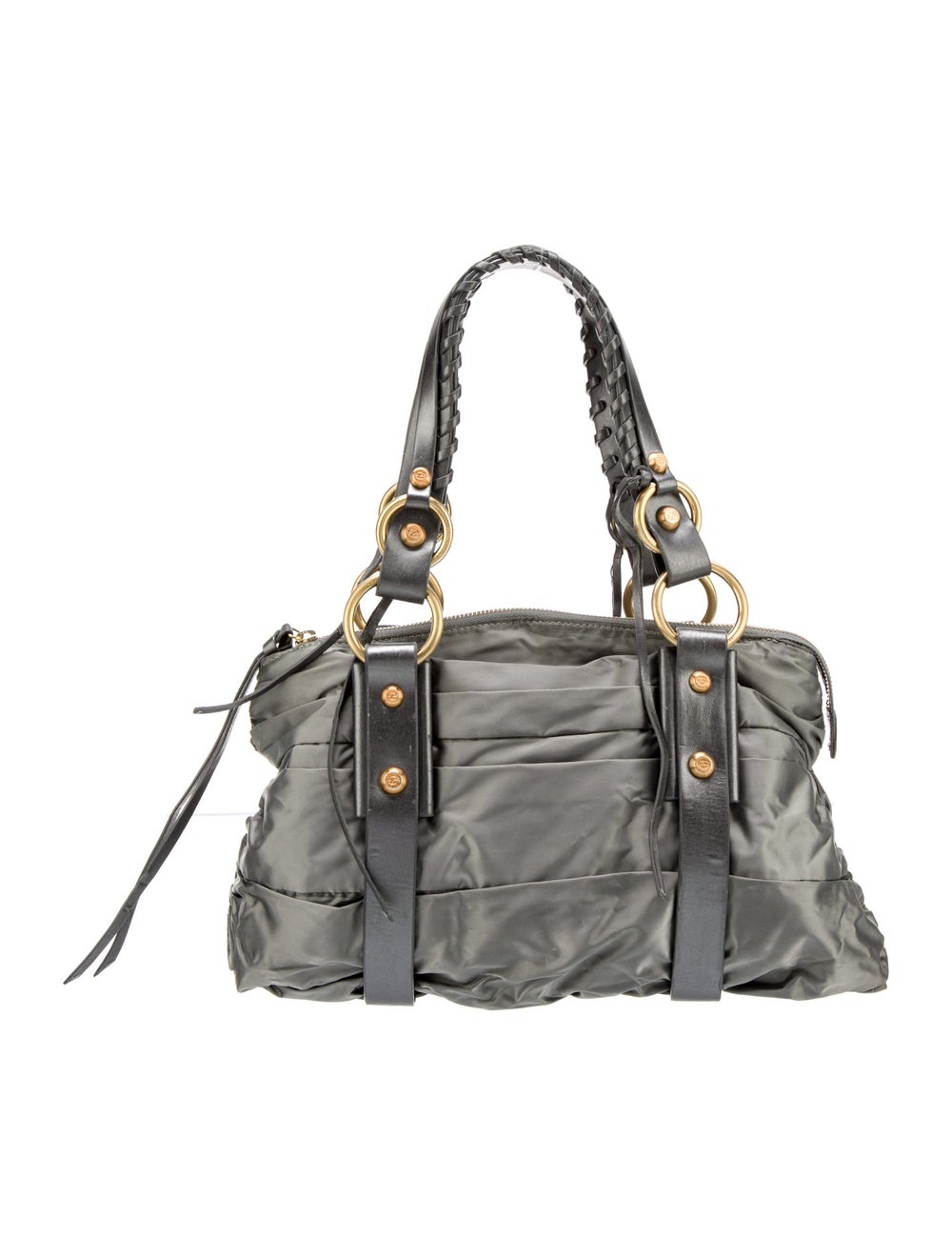 Francesco Biasia Nylon Shoulder Bag Grey Shoulder Bags, Handbags