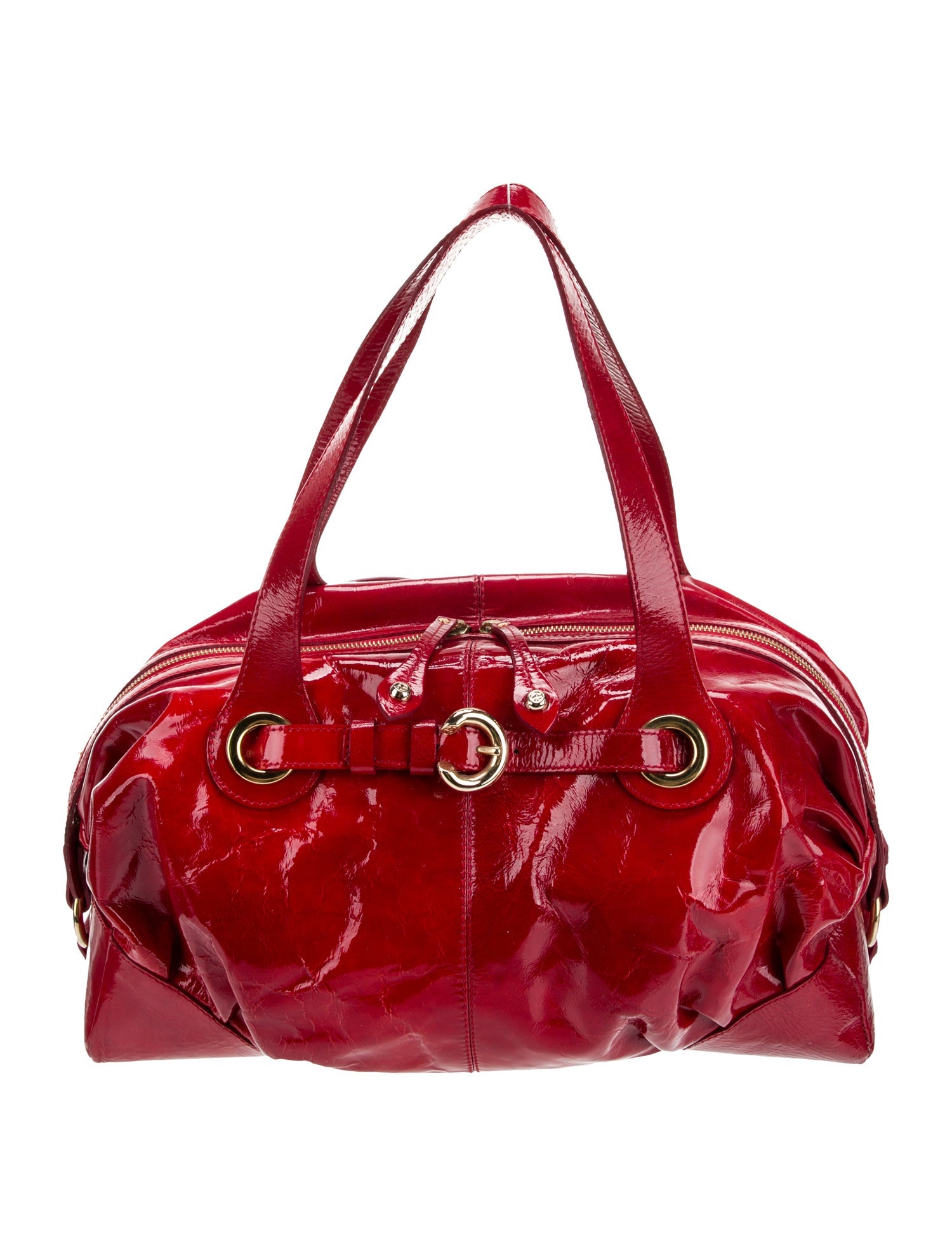 Francesco Biasia Patent Leather Shoulder Bag