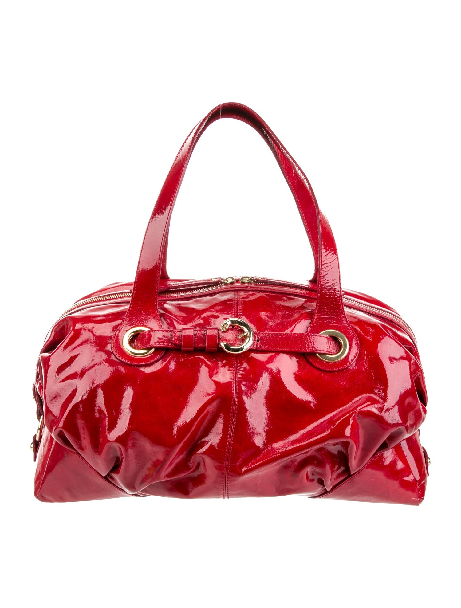 Francesco Biasia Patent Leather Shoulder Bag