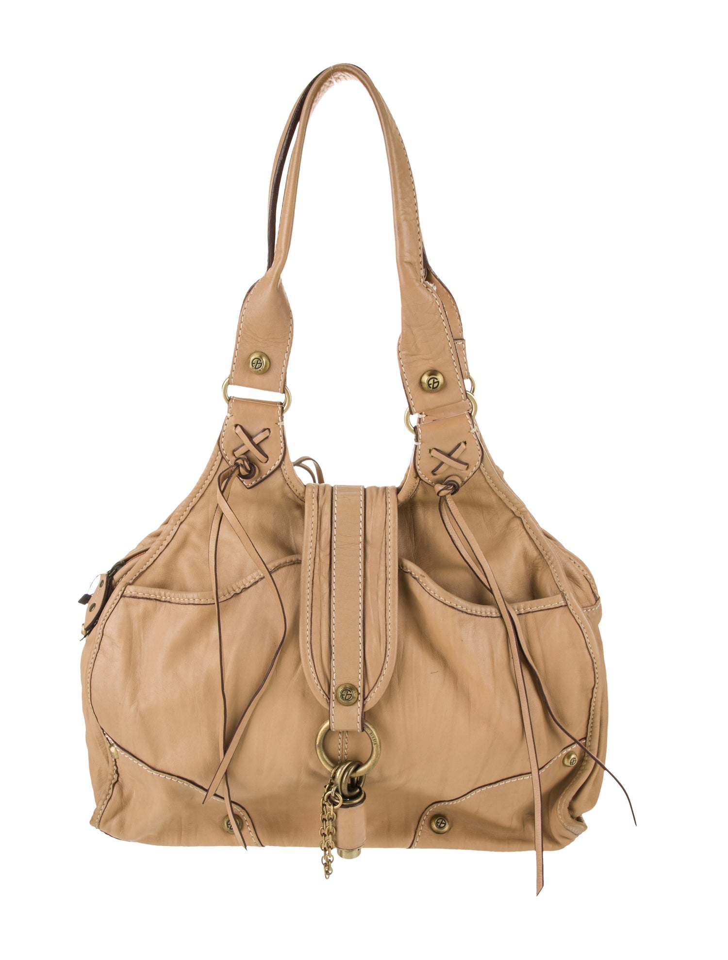 Francesco Biasia Leather Top Handle Bag