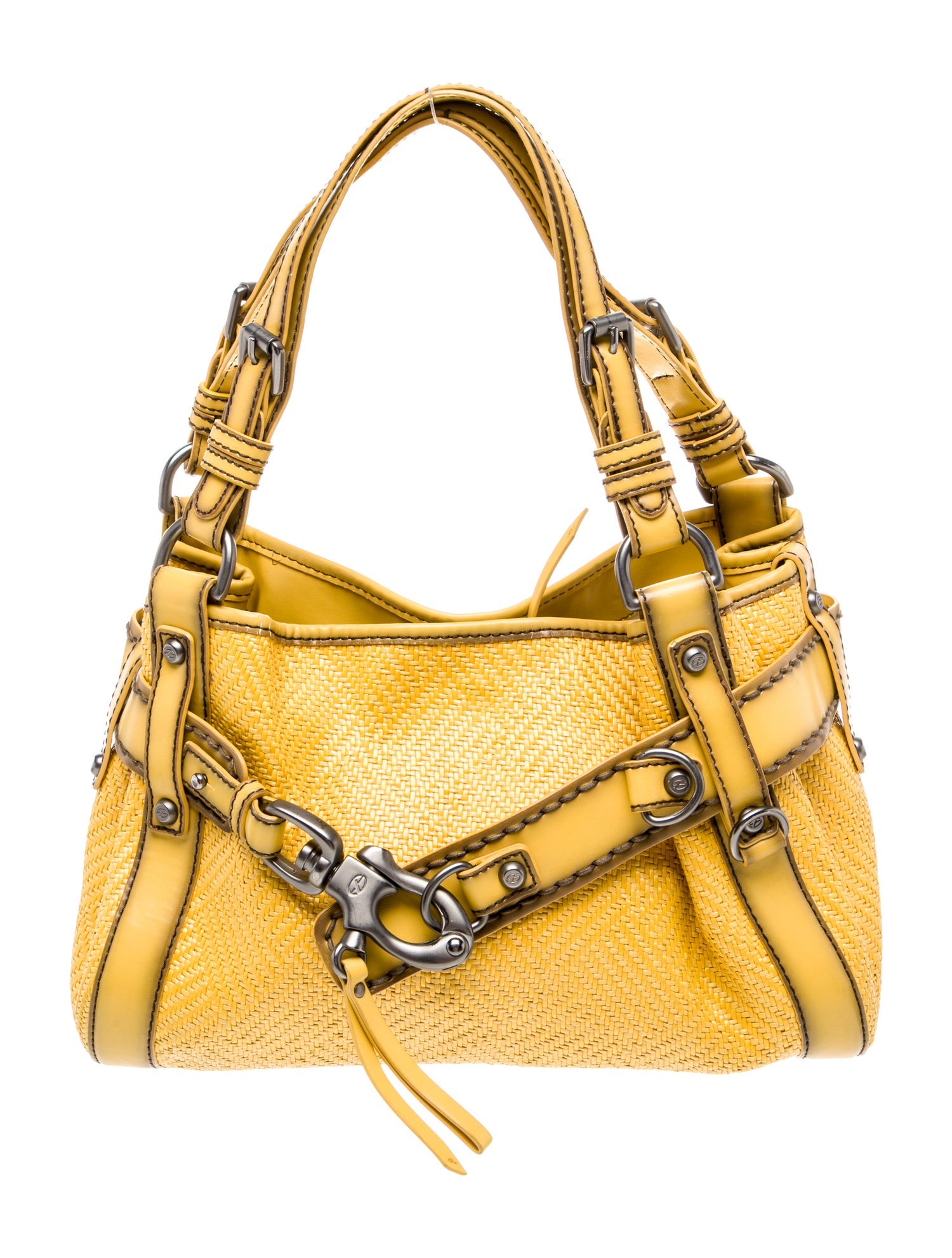 Francesco Biasia Raffia Shoulder Bag
