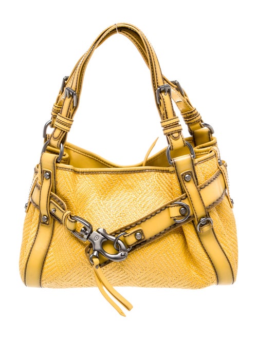 Francesco Biasia Raffia Shoulder Bag