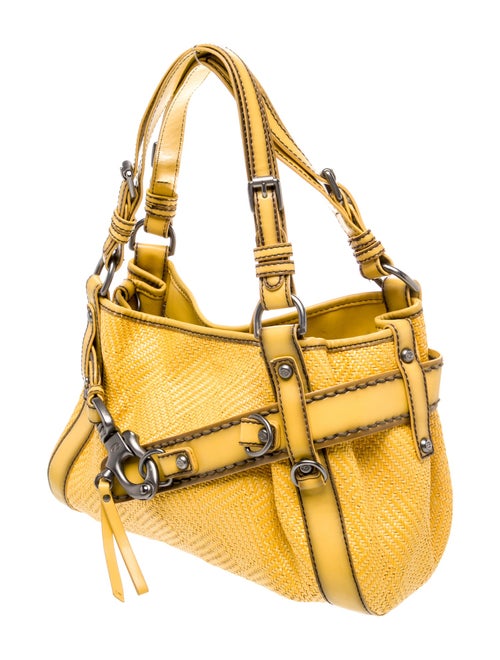 Francesco Biasia Raffia Shoulder Bag
