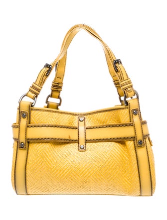 Francesco Biasia Raffia Shoulder Bag