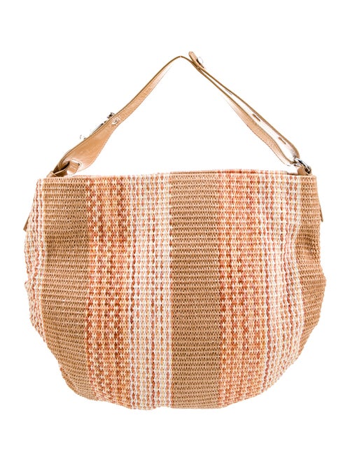 Francesco Biasia Raffia Top Handle Bag