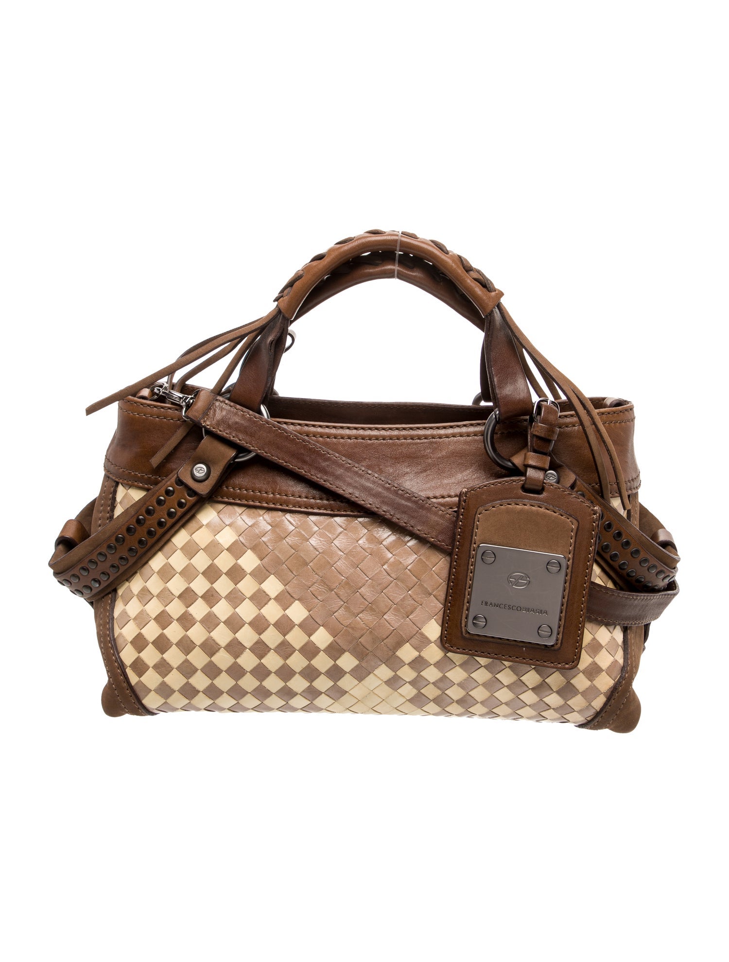 Francesco Biasia Leather Top Handle Bag