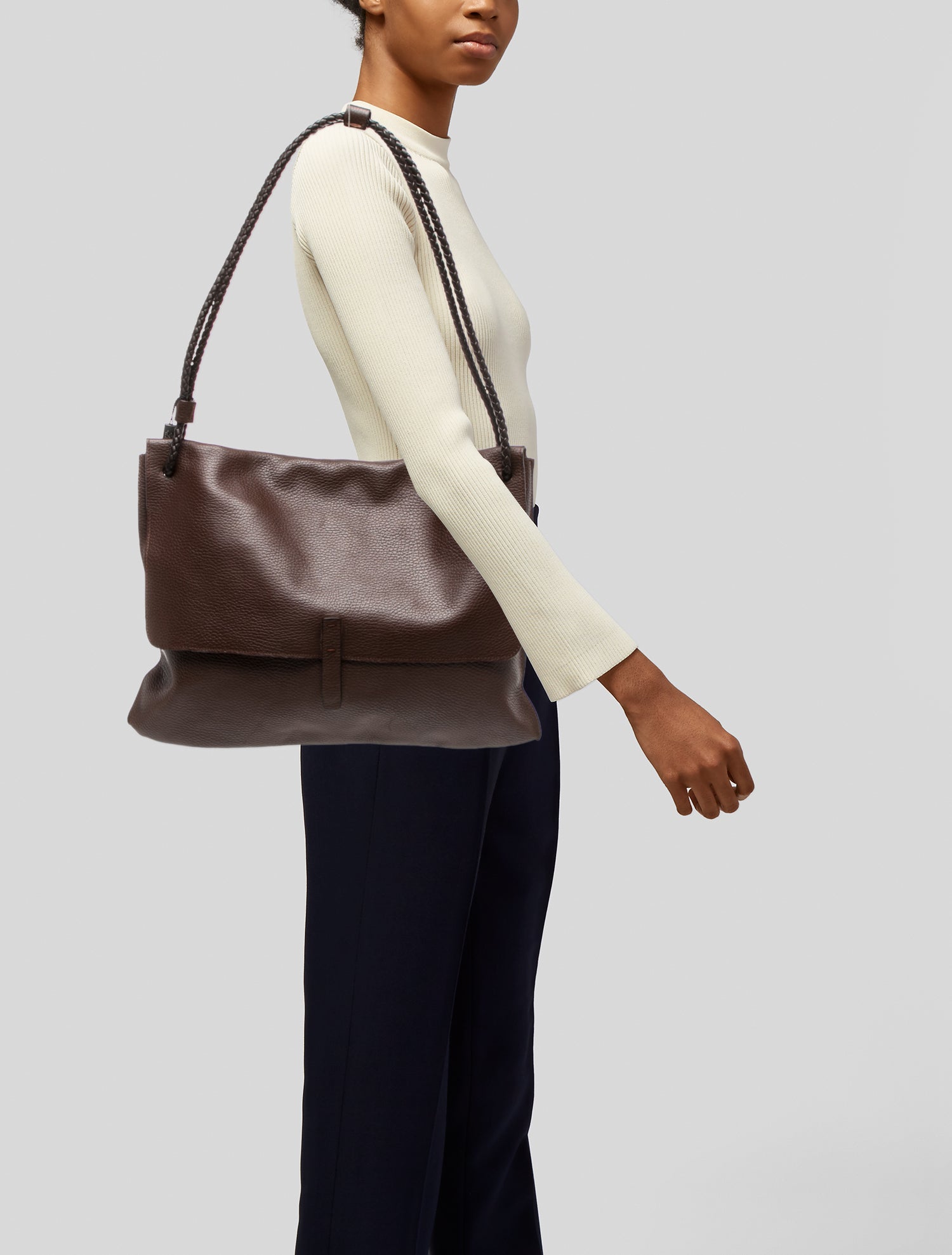 Falor Leather Shoulder Bag w/ Tags