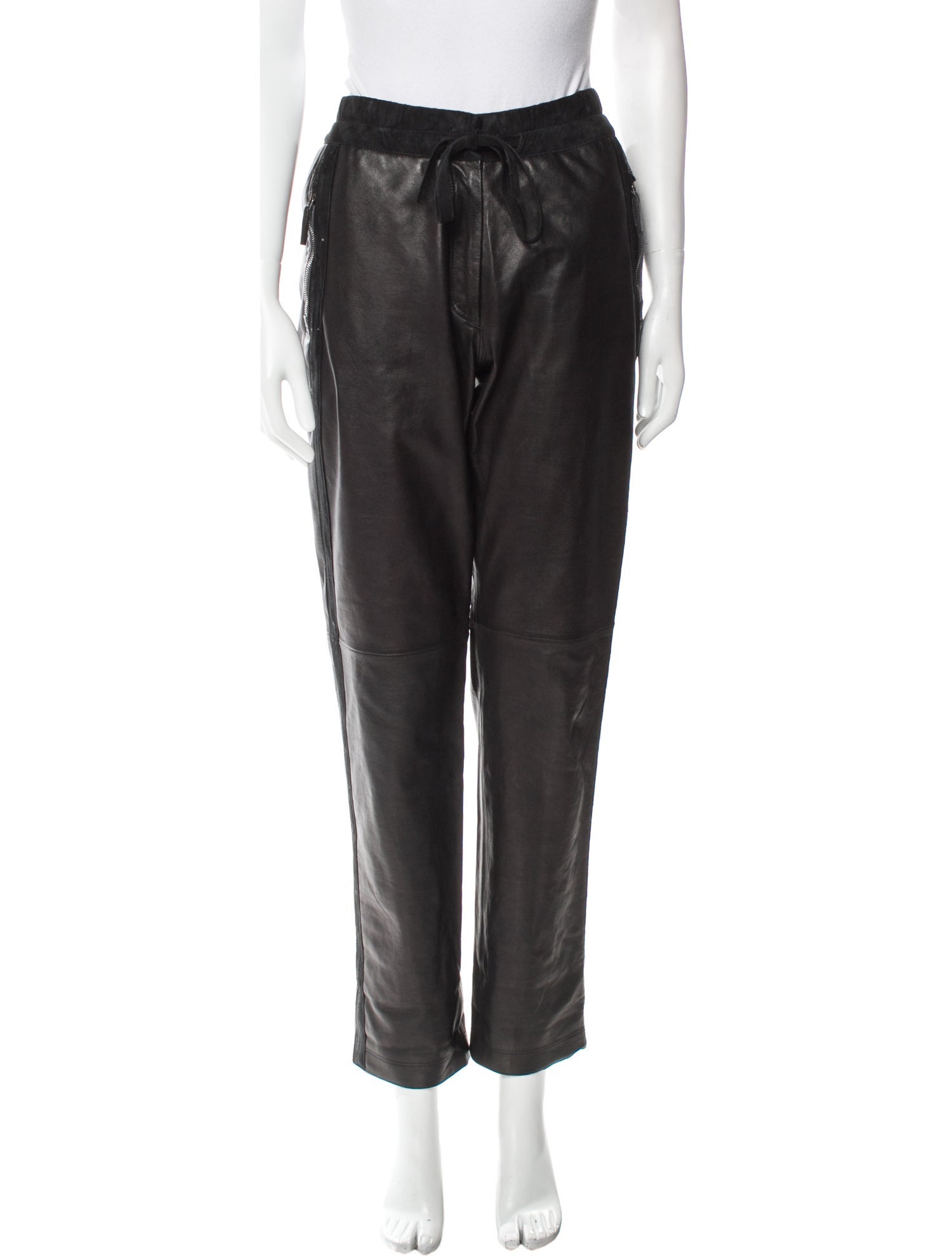 Frauenschuh Goat Leather Straight Leg Pants