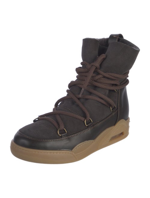 Frauenschuh Suede Combat Boots