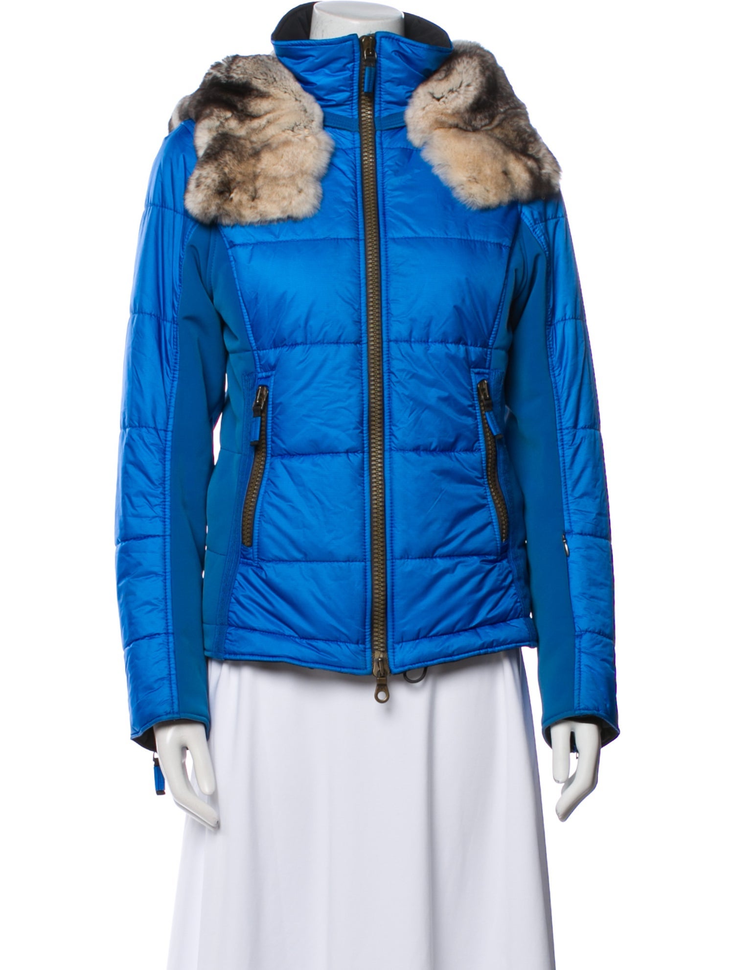 Frauenschuh Down Colorblock Pattern Jacket