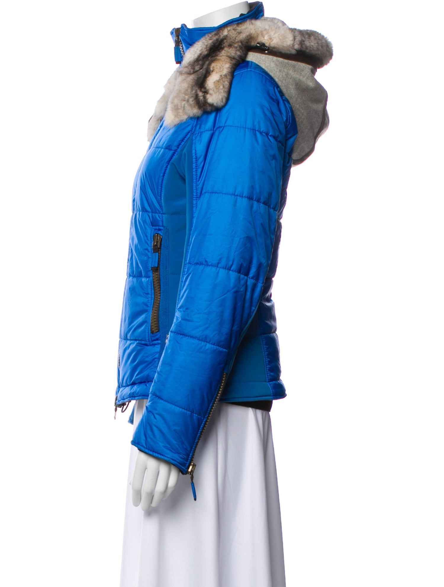 Frauenschuh Down Colorblock Pattern Jacket