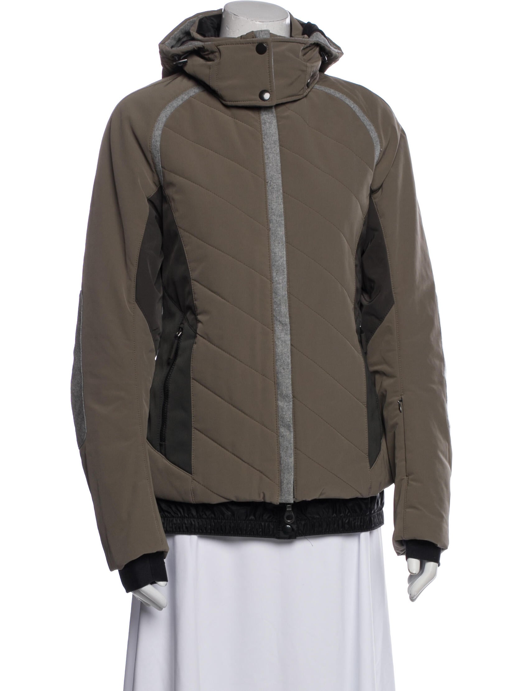 Frauenschuh Nylon Colorblock Pattern Jacket