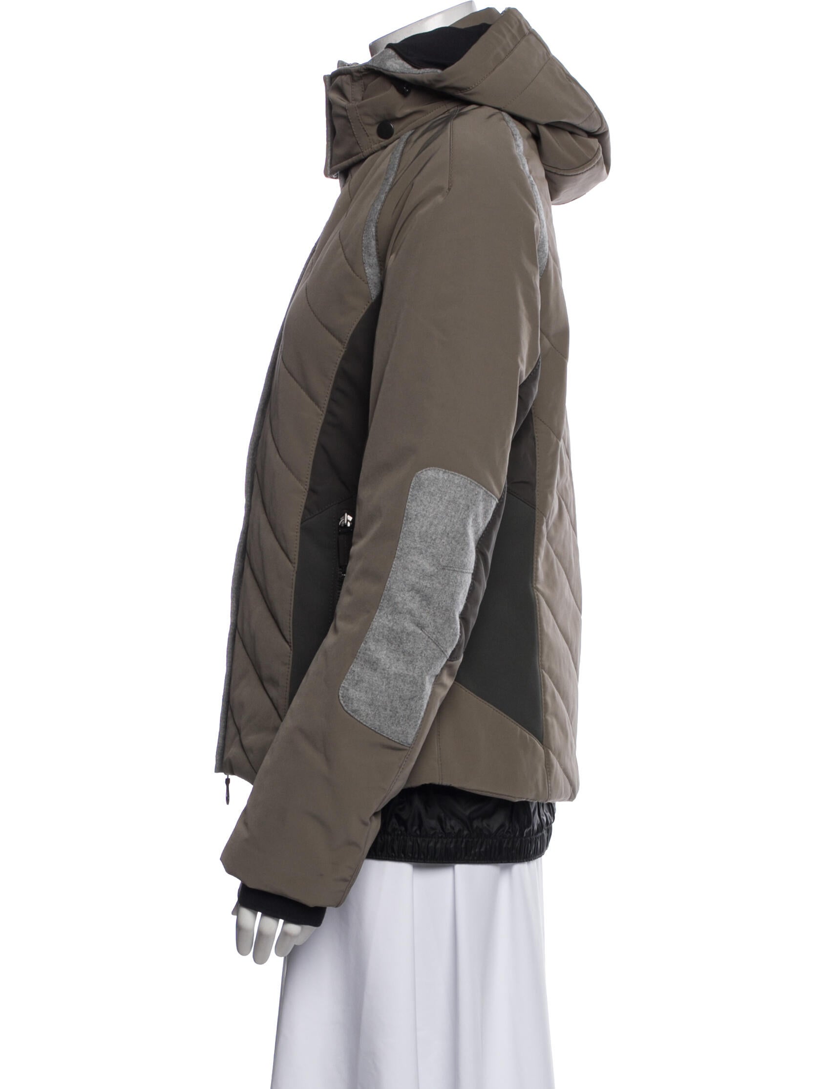 Frauenschuh Nylon Colorblock Pattern Jacket