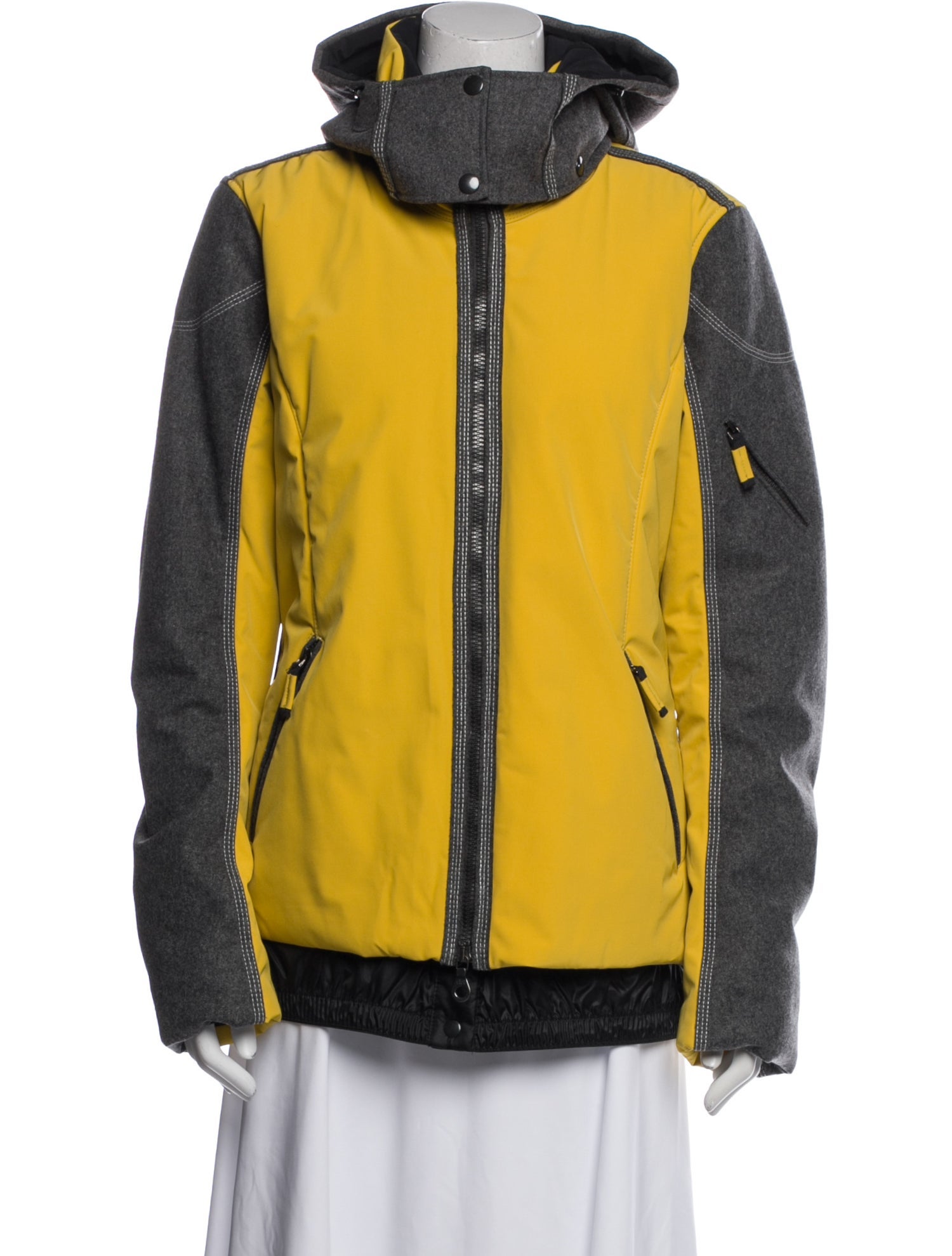 Frauenschuh Nylon Colorblock Pattern Jacket