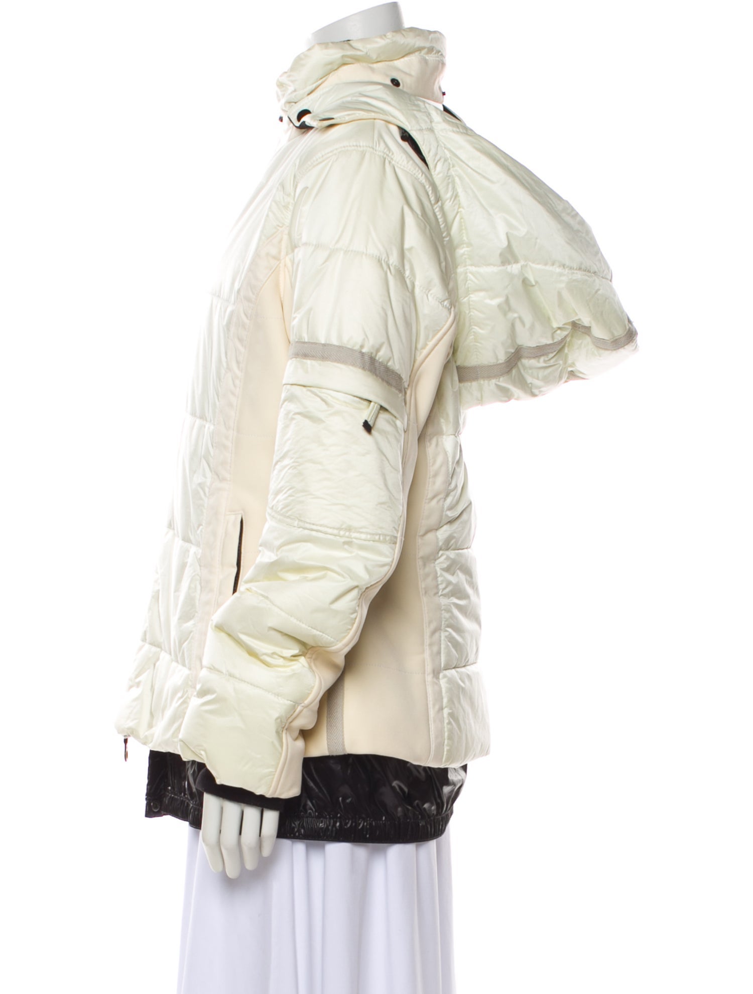 Frauenschuh Nylon Colorblock Pattern Bomber Jacket