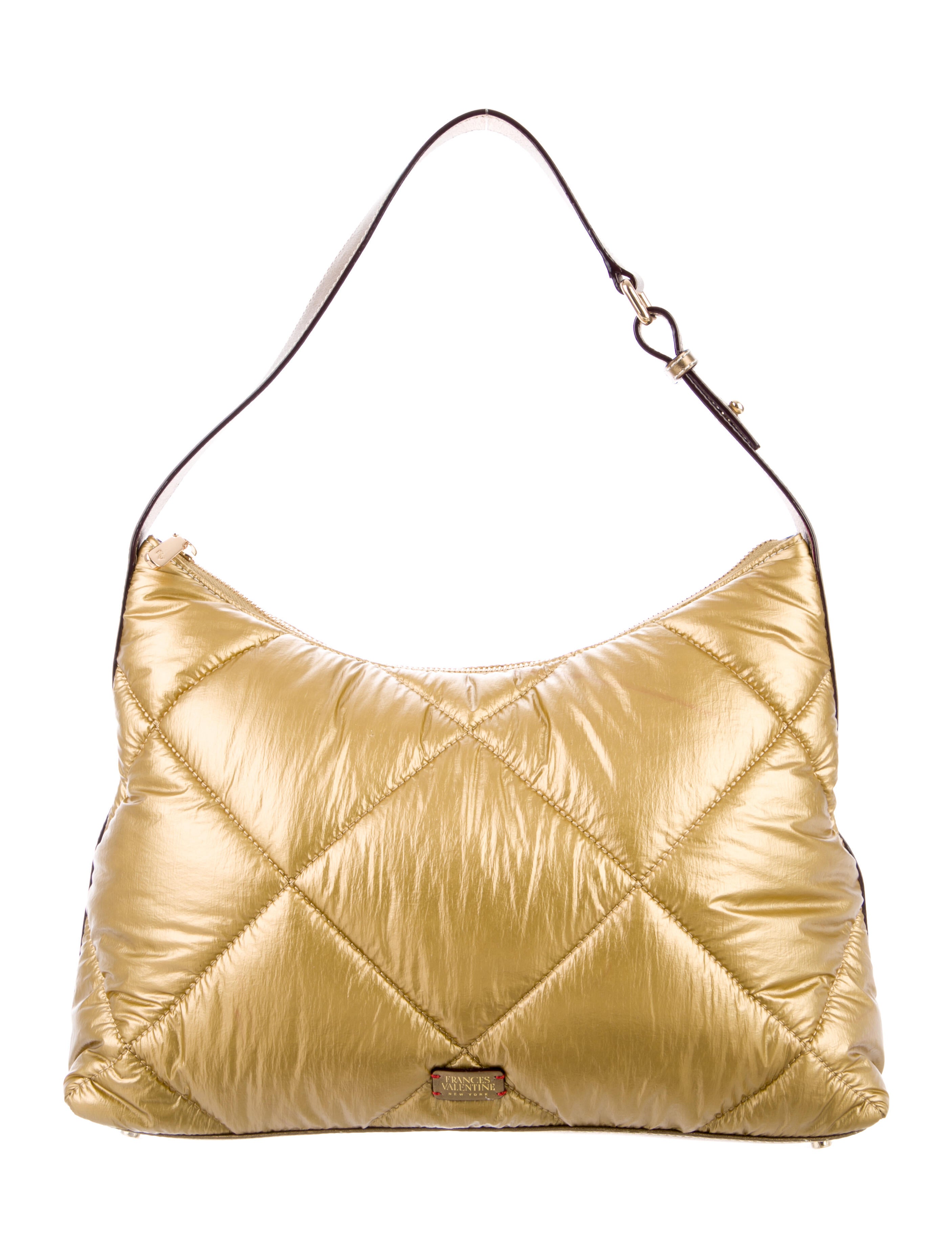 Frances Valentine Quilted Nylon Shoulder Bag