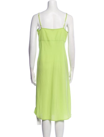 Frances Valentine Scoop Neck Midi Length Dress