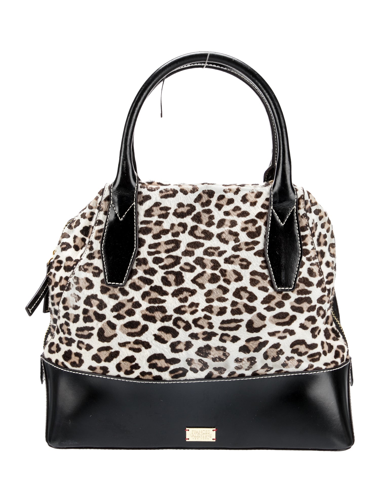 Frances Valentine Calf Hair Top Handle Bag