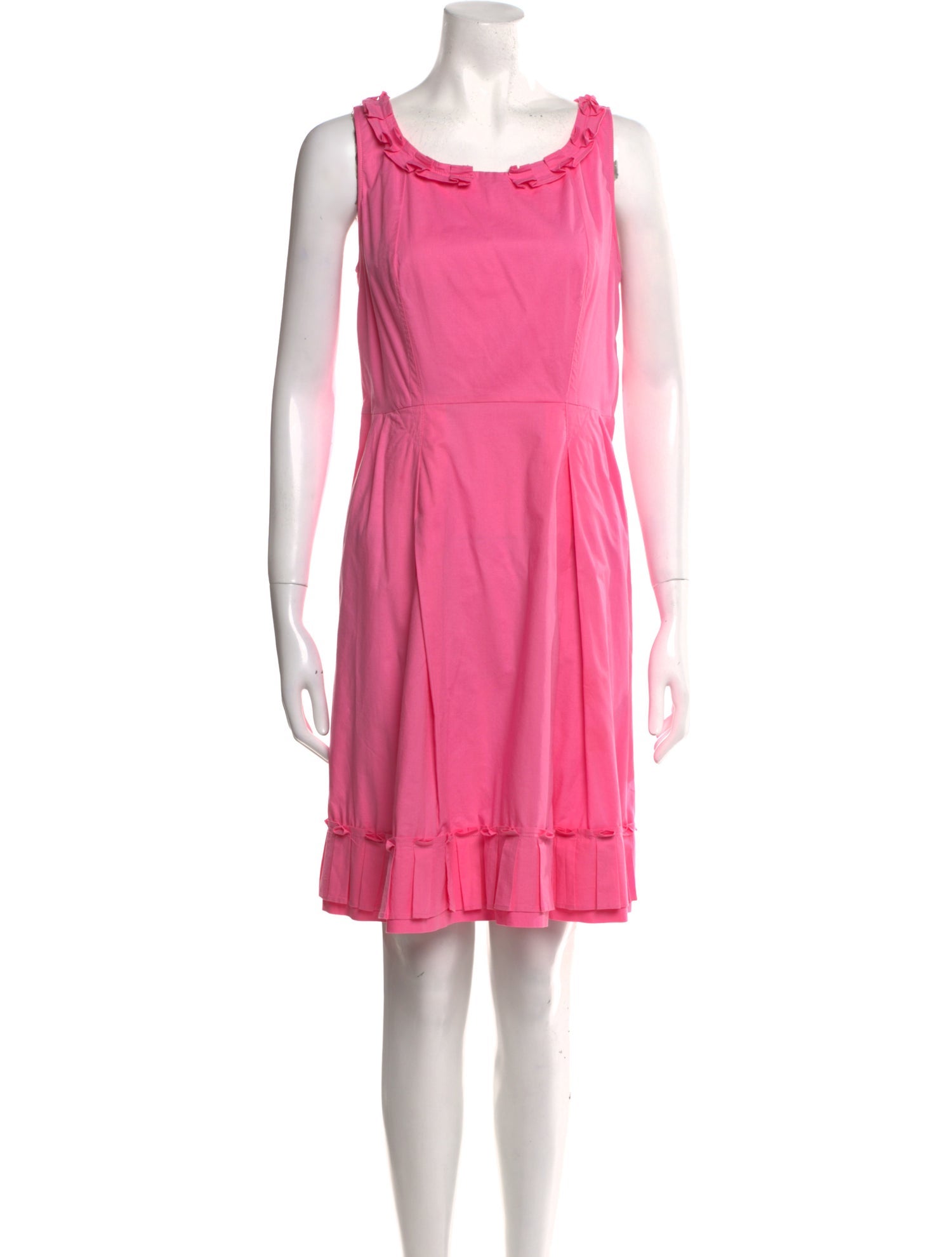 Frances Valentine Scoop Neck Knee-Length Dress