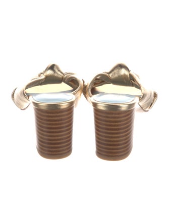 Frances Valentine Leather Slides