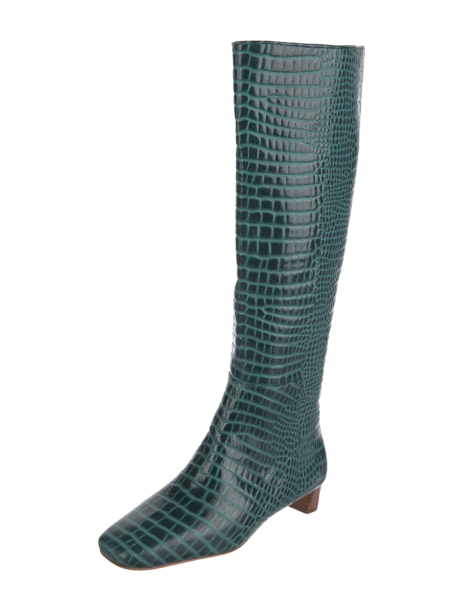 Frances Valentine Leather Animal Print Rain Boots